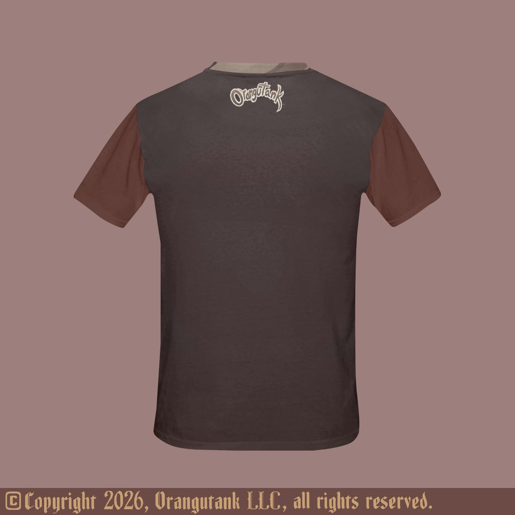 Spilled Cocoa - Unique Unisex Designer All Over Print Quick Drying Crew Neck T-Shirt