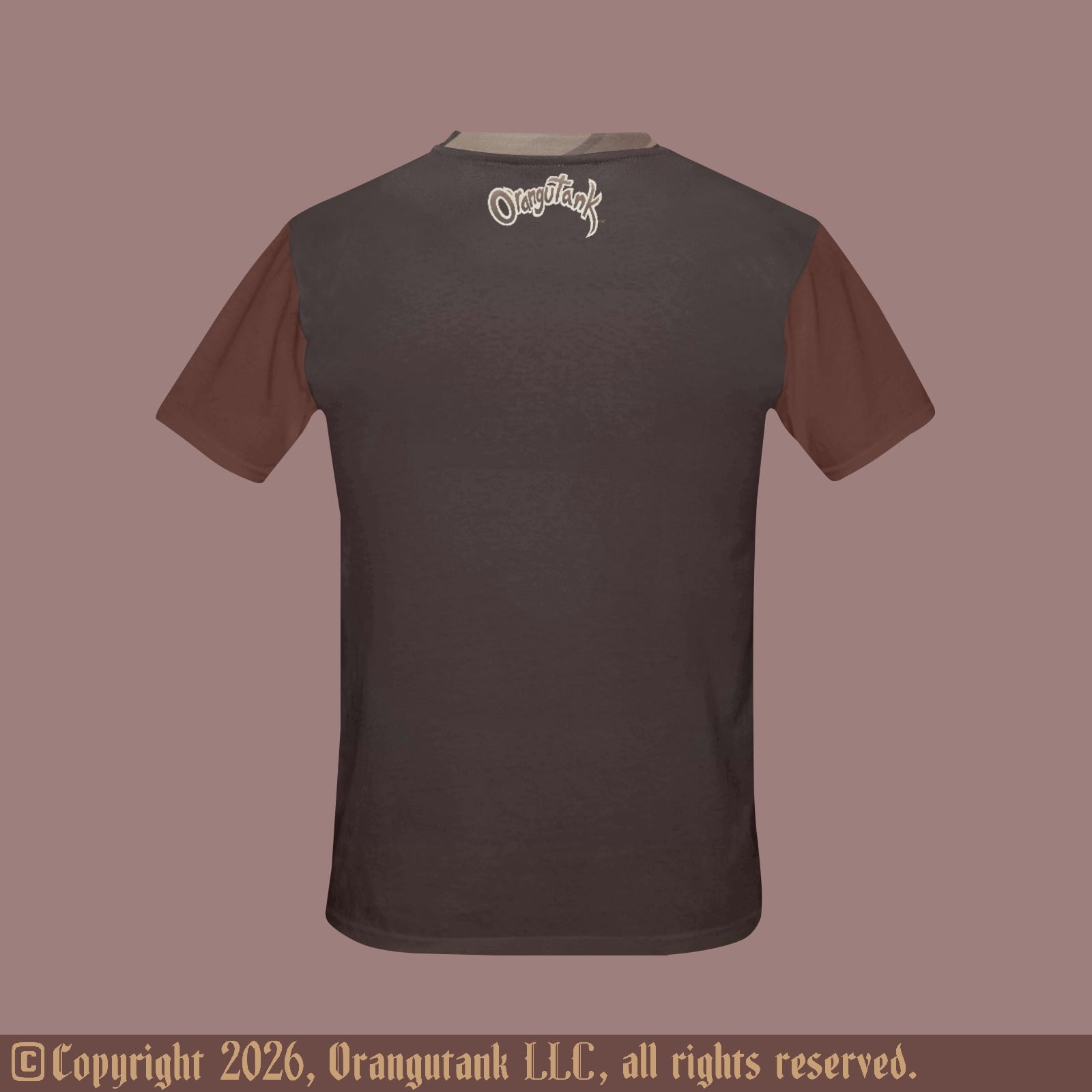 Spilled Cocoa - Unique Unisex Designer All Over Print Quick Drying Crew Neck T-Shirt
