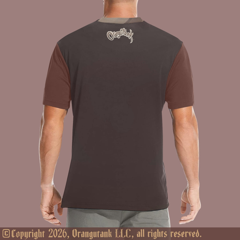 Spilled Cocoa - Unique Unisex Designer All Over Print Quick Drying Crew Neck T-Shirt