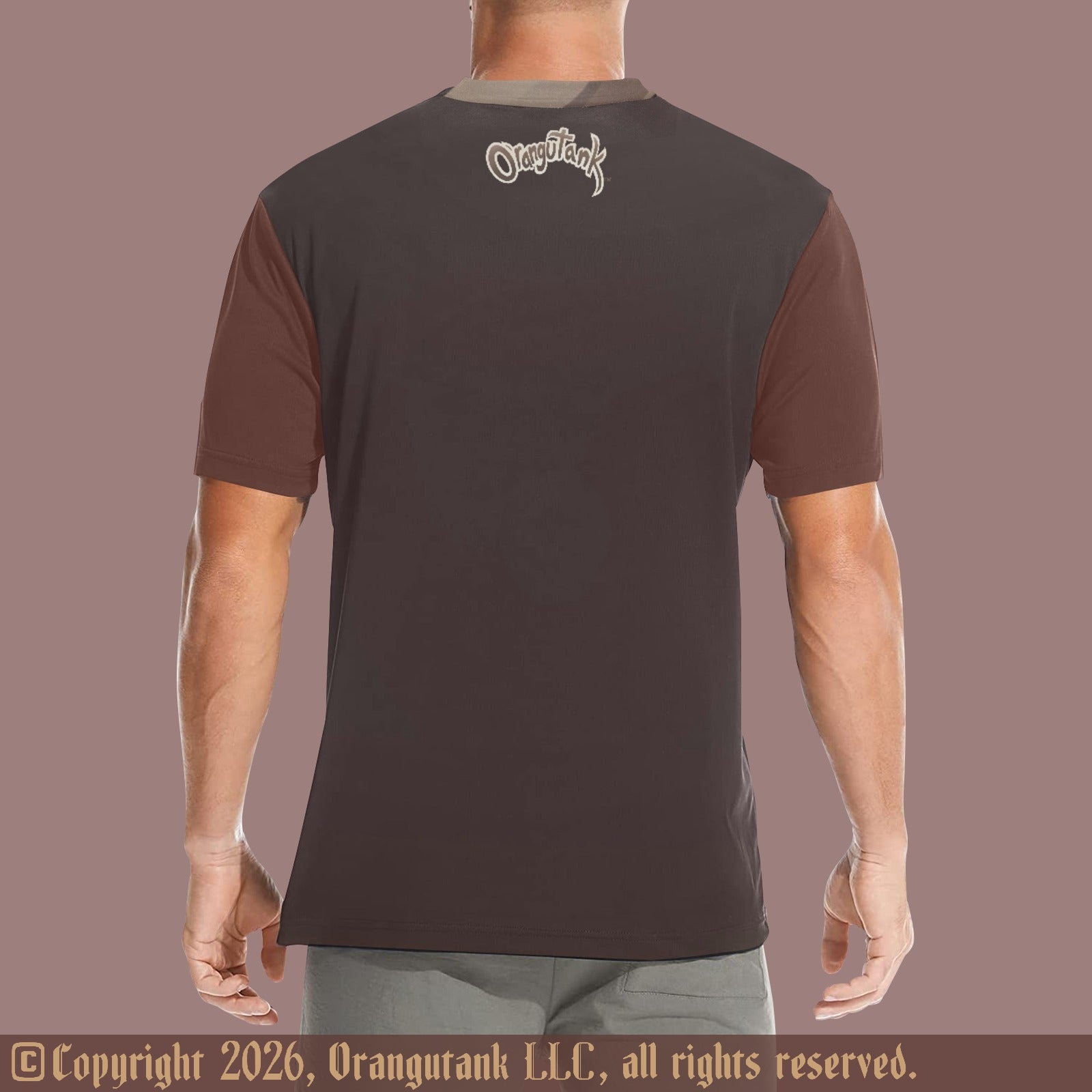 Spilled Cocoa - Unique Unisex Designer All Over Print Quick Drying Crew Neck T-Shirt