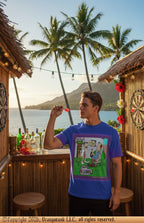 Celebratin' Alcohol - Unique Designer Adult Unisex All-Over-Print Quick Drying Crew Neck T-Shirt