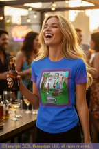 Celebratin' Alcohol - Designer All-Over-Print Adult Unisex Quick Drying Crew Neck T-Shirt