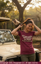Call Your Mother - Unique Designer Adult Unisex Quick Drying Crew Neck T-Shirt